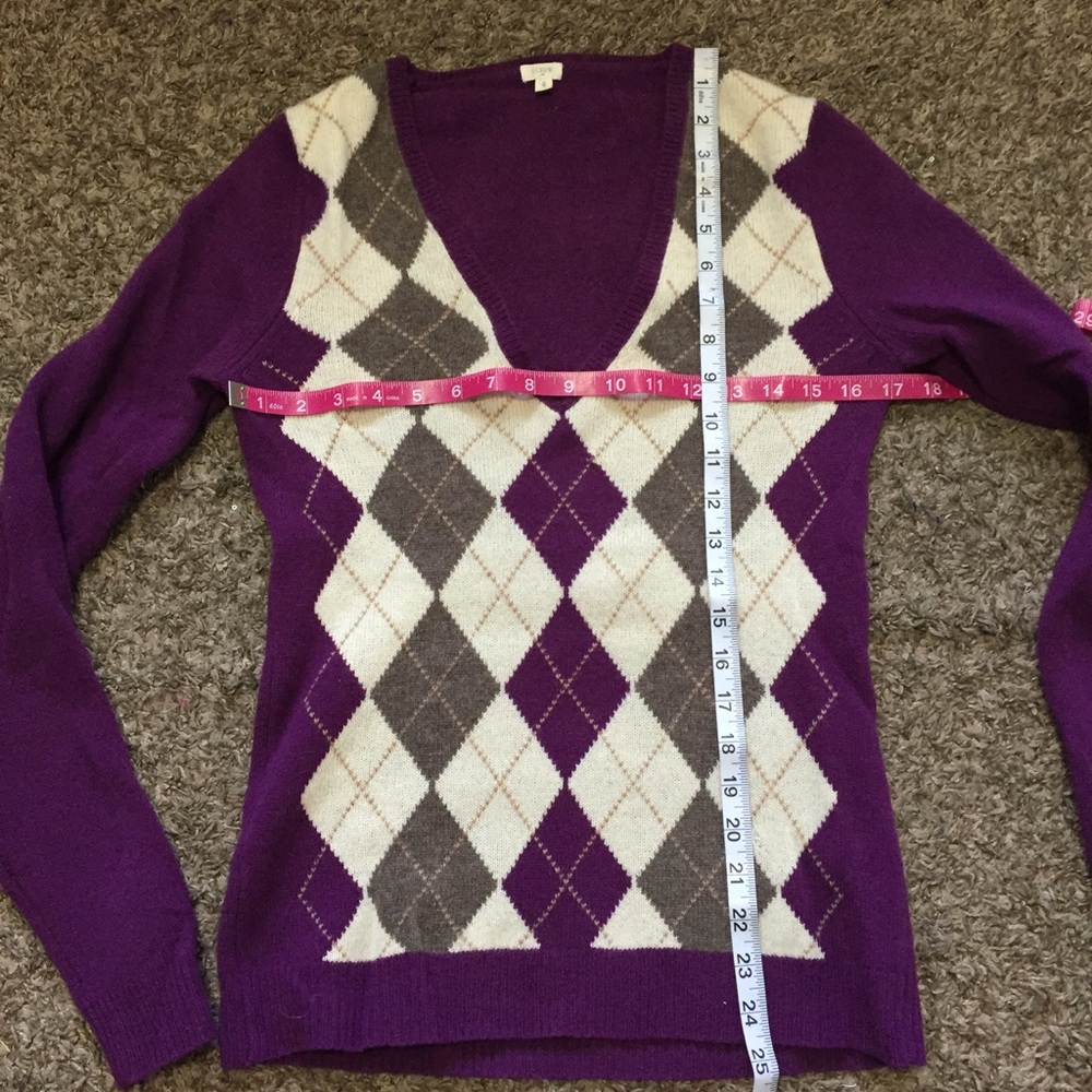 Jcrew Argyle Sweater